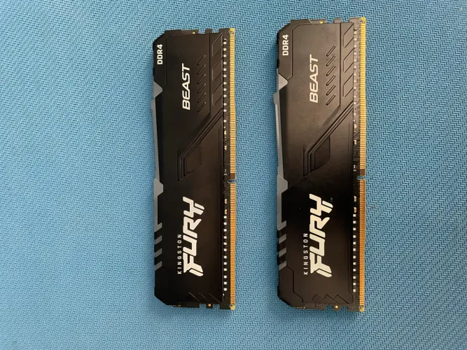 *Loja Física * Memória RAM Kingston Fury Beast Rgb 32GB (2x16GB) DDR4 3200MHz CL16