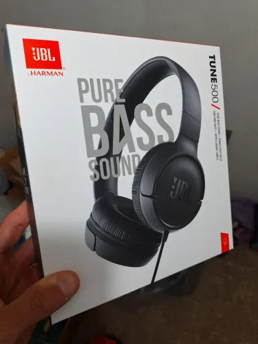 Fone JBL Pure Bass Sound Tune 500 com fio