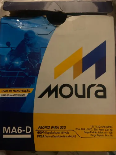 Bateria p/moto moura mm
