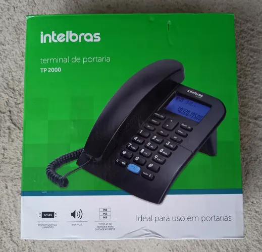 Vendo Terminal Portaria Tp 2000 Intelbras/Maxcom com Lcd, novo na caixa.