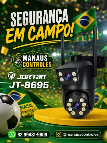 Câmera de segurança smart lente dupla inteligente 
