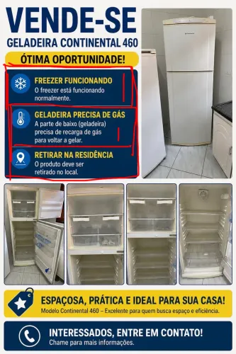 Vende-se geladeira