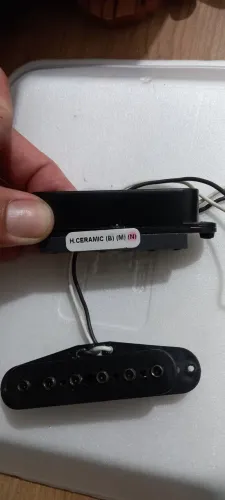 Par de captadores malagoli hot ceramic braço e meio 