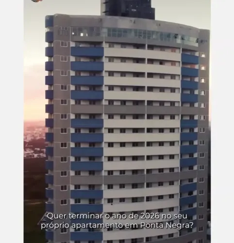 Apartamentos em Ponta Negra - 2 e 3/4 Suíte - 66m²/78m² - Entrada parcelada em até 120x -