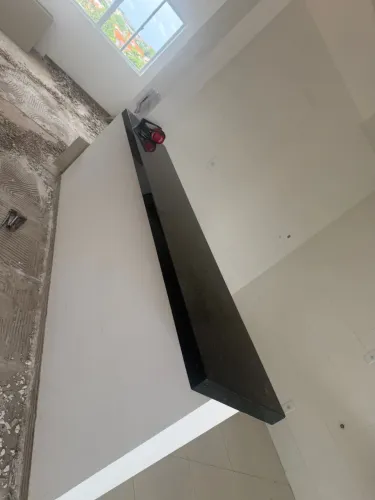 Vendo Bancada Americana de granito preto São Gabriel retirado de apartamento novo.