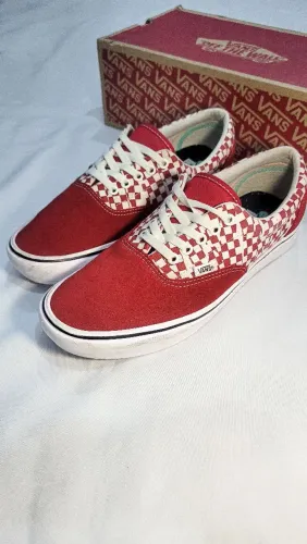 Tênis Vans Era Comfycush Tear Check Red 42 BR Usado Original