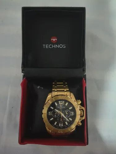 Relógio Technos Legacy Dourado Vidro Cristal Mineral