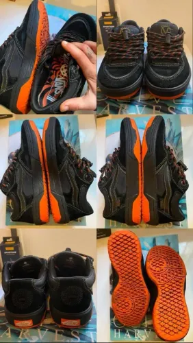 Tênis vans skate Rowan Black flame original