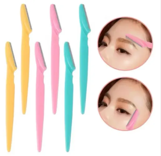 Kit 15 Lâmina Sobrancelha e Rosto Navalha Navalhete