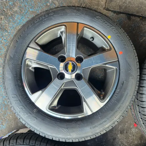 RODAS GM ONIX ARO 14 4X100 E PNEUS 185/60