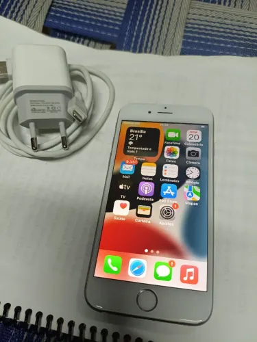 iPhone 6s 32 GB Prata Anatel Impecável Touch ID e Bateria 86%