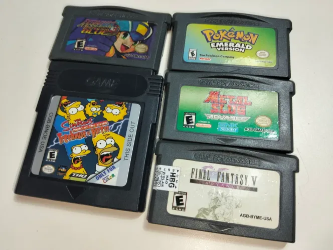 Lote 5 Jogos Game Boy Advance E Color Paralelos