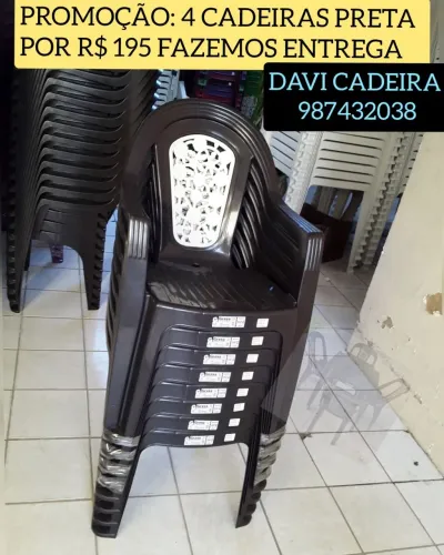 CADEIRA PLASTICA LEVE E PRATICA