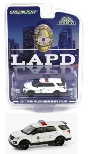 Miniatura 2017 Ford Policie Interceptor Utility LAPD K-9 Section Greenlight 1:64 Lacrado