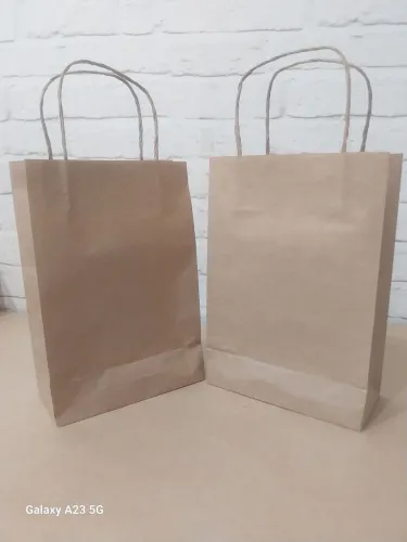 Sacola de Papel Kraft - kit 10 unidades 