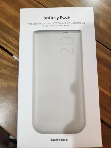 Bateria Carregador Portátil 3x USB-C, 20000mAh, Super Rápida 45W