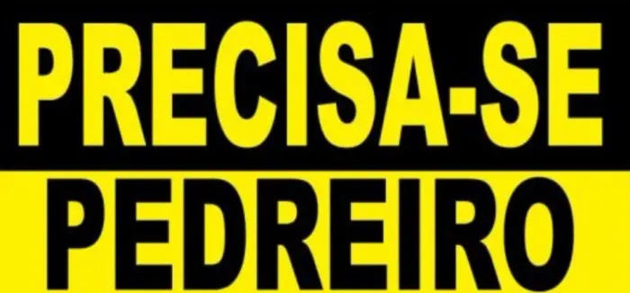 Preciso de 2 pedreiros com experiência, recebe se 