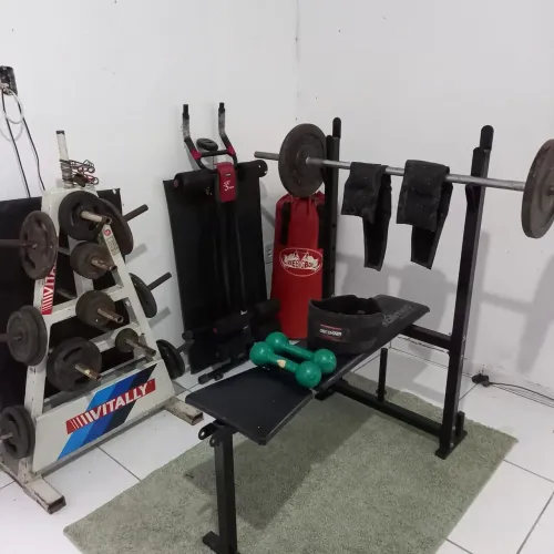 Musculação, anilhas, pessoa 