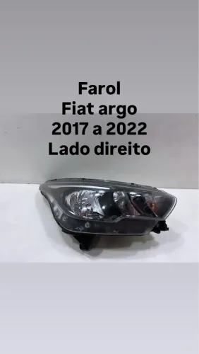 Farol Fiat argo 2017 18 19 20 21 2022 Ld original