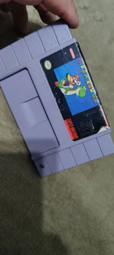 cartucho do super Mario world original funcionando 