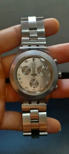 Desapego Relógio Swatch Diaphane Irony Prata