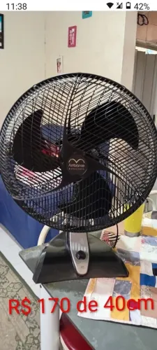 Vende se ventilador de 40cm perfeito raridade
