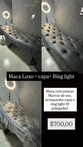 Maca luxo com capa e ring light 10 polegadas