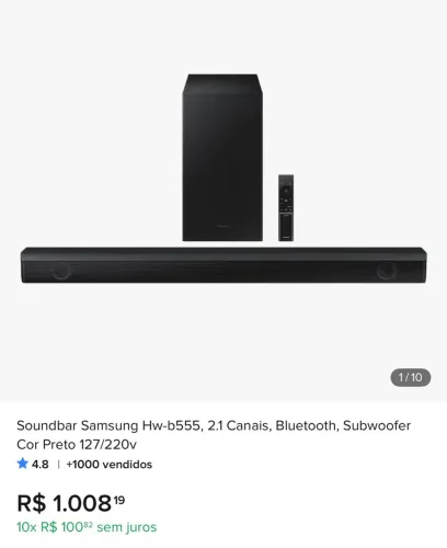 Soundbar Samsung
