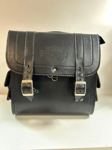 Alforge Central P/harley-davidson Couro Sintético 30l Preto