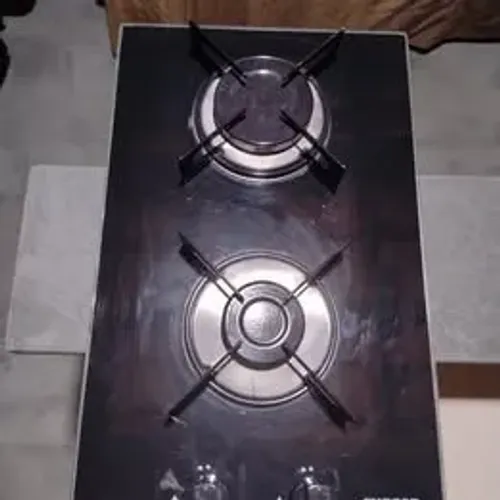 Fogão de Mesa Cooktop 2 Bocas Vidro Preto à Gás - SUGGAR - FG2002VP