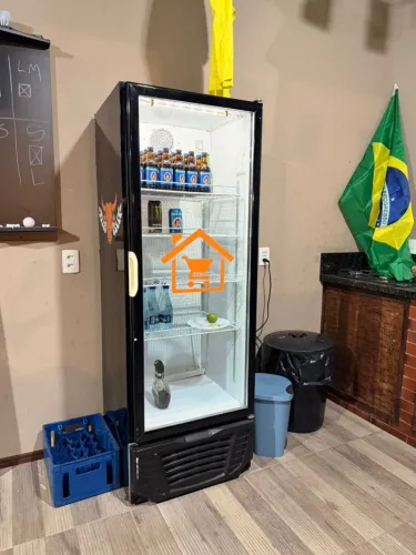 Cervejeira expositora freezer vertical geladeira 410L