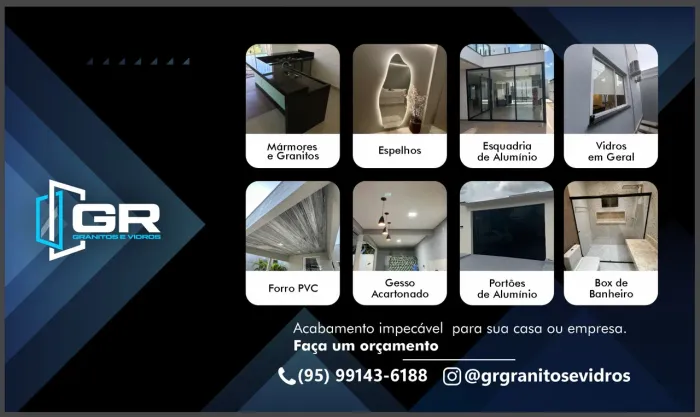 Granitos e vidros 