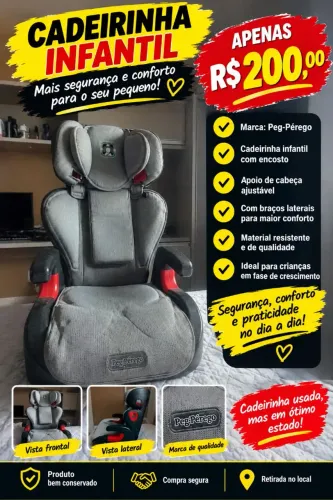 Cadeira infantil veicular 