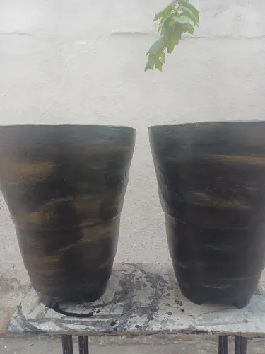 Vaso*LINDOS VASOS GRANDES NOVOS 55CMX50CM CONCRETO REFORCADO C/PÉS* NÃO ENTREGO *RETIRAR 