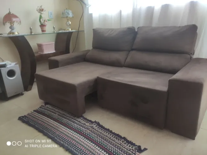 Sofá retrátil e inclinado de 2 mts