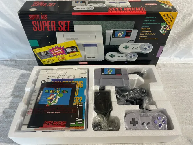 Console Super Nintendo Novo na Caixa