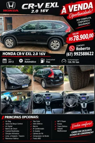 Honda CR-V EXL 2.0 Flexone 16V 2WD Aut. 2013