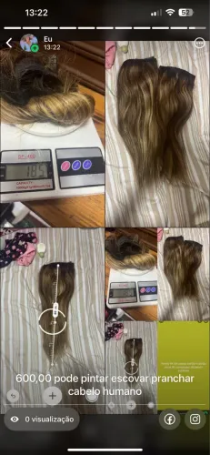 Cabelo 185 gramas 48 cm