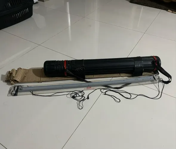 Canudo Extensível para Projetos + Régua Paralela 80 cm