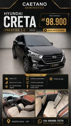 Hyundai Creta Prestige 2.0 16V Flex Aut. 2020