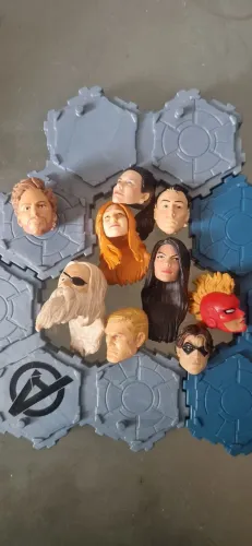 Marvel legends cabeças 