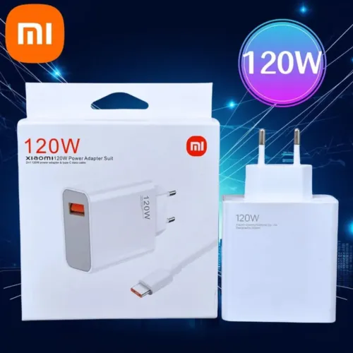 Carregador Xiaomi 120W Turbo Original com Cabo Tipo-C Carregamento Rápido