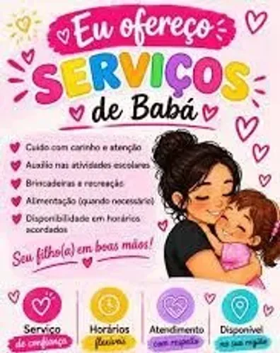 Ofereço serviços de diarista!