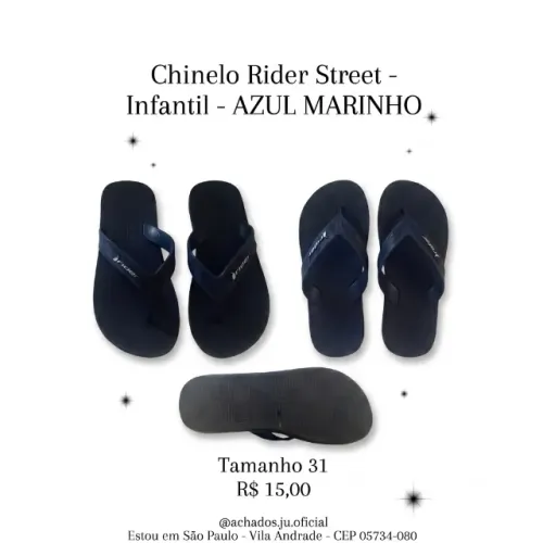 Chinelo Rider - Infantil - Azul Marinho