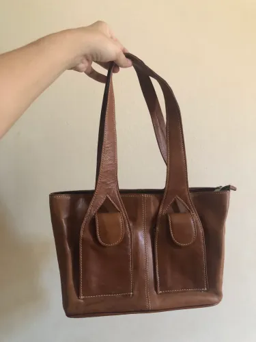BOLSA DE COURO LEGÍTIMO 