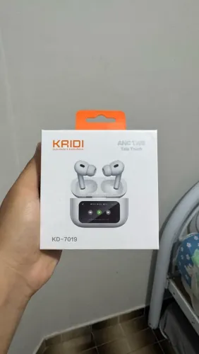 ? Fone Bluetooth KRIQI KD-7019 - ANC + TWS + Tela Touch