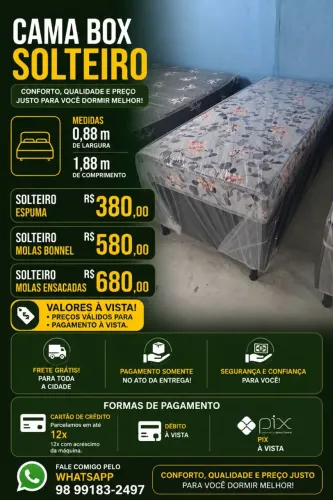 Cama box solteiro