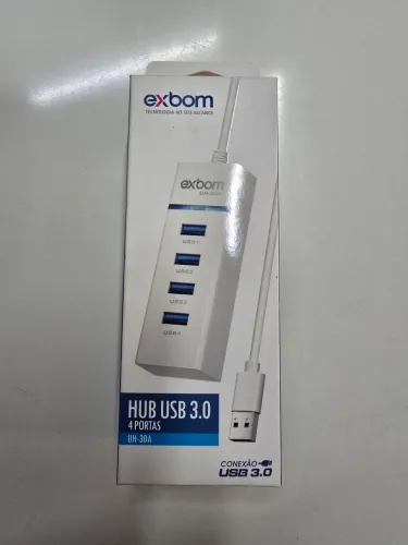 Hub USB 3.0, 4 portas - Exbon