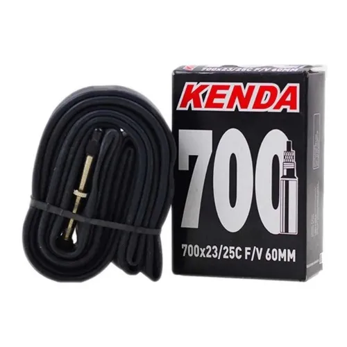 Câmara de Ar 700 x 23/25mm Bicicleta Speed Kenda Válvula 60mm Pneu Perfil Alto 35mm 7277