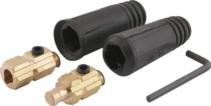 Conector macho/femea para cabo de solda (Vonder)